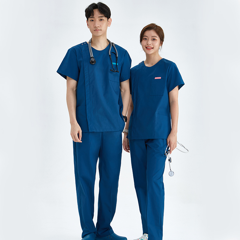 Medical Lab Uniform - Zamek błyskawiczny mundury pielęgniarki peelingi medyczne