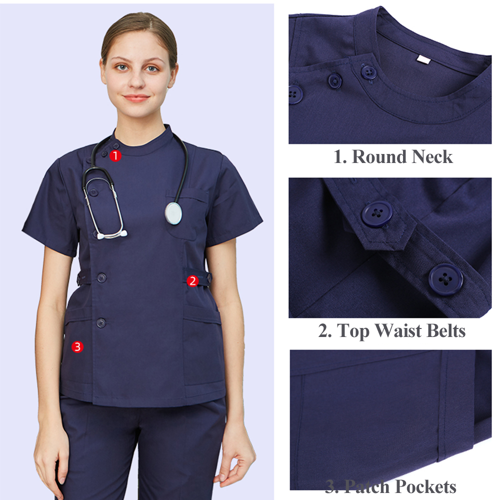 Wyprzedaż Scrubs mundury pielę – Medical Lab Uniform recenzja i cena